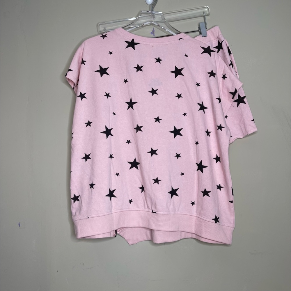Seven7 french terry crew short set